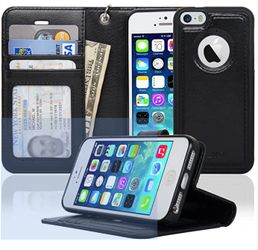 iPhone 7 & 8 Plus Magnetic Wallet Wristlet Case