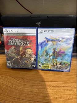 NEW SEALED Trails Through Daybreak 2 + Dragon Quest 3 HD-2D Remake for Playstation 5