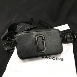 Marc Jacobs Colorblock Snapshot Crossbody bag   Black