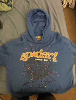 Spider Blue Hoodie