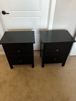 IKEA Hemnes 2-Drawer Nightstands - PAIR