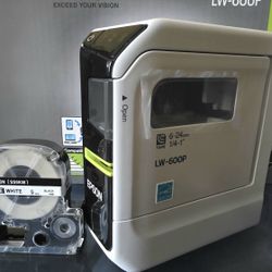 Epson LabelWorks LW-600P Portable Label Printer with Bonus 24mm Tape (C51CD69070)