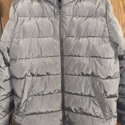 Grey Puffer Coat