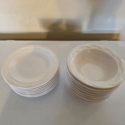 FREE Small White Plates And Bowls