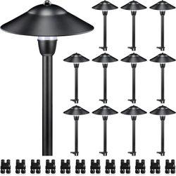 SUNVIE LED Low Voltage Landscape Lights 3W Cast-Aluminum Pathway Lights Low Volt