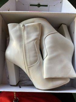 White Aldo Boots Size 10