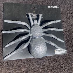 Halloween Giant Gray Glitter Spider 7”.