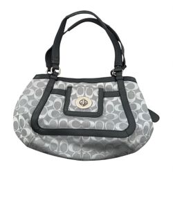 Coach signature deluxe bag tote purse, F14934 gray