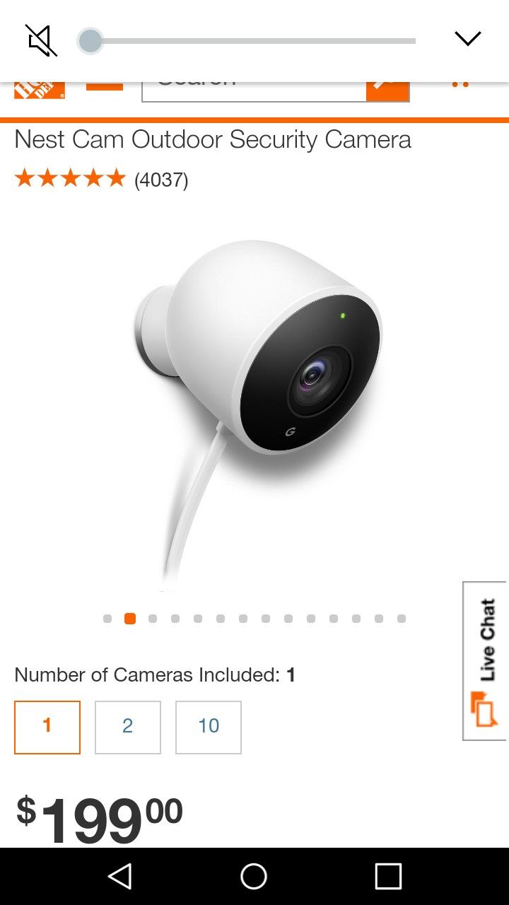 Nest 1080p outdoor security camera (missing stand)