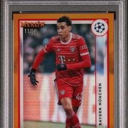 2022 Topps Merlin Chrome UCC Jamal Musiala Gold /50 #56 PSA 10 FC Bayern 