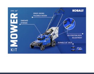 Kobalt 16-in Push Mower Kit 24V MAX Brushless New in Box