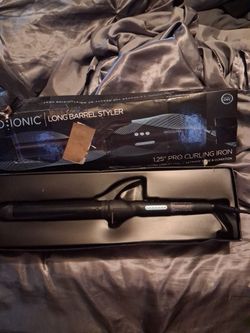 Bio ionic long barrel hair styler 1.25 pro curling iron