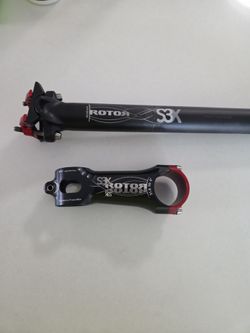 Rotor saddle post and stem