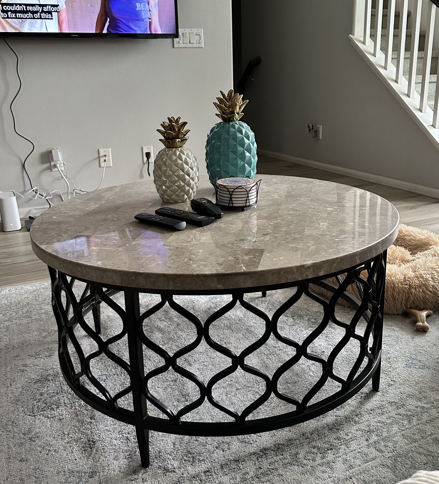 Granite Top Coffee Table