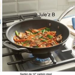 Princess House Sartén De 12” Carbón Steel Nuevo En Su Caja 