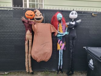 Nightmare before Christmas hanging characters