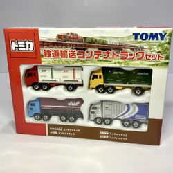 Tomica TOMY Railway Container Truck Set 4-Piece JOT JRF Zentsu Sagawa Japan