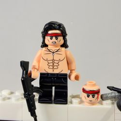 Rambo Sylvester Stallone Action Movie Minifigures LEGO Compatible