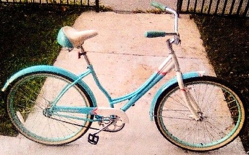 1950 SCHWINN LEGACY GIRL'S BIKE BABY BLUE