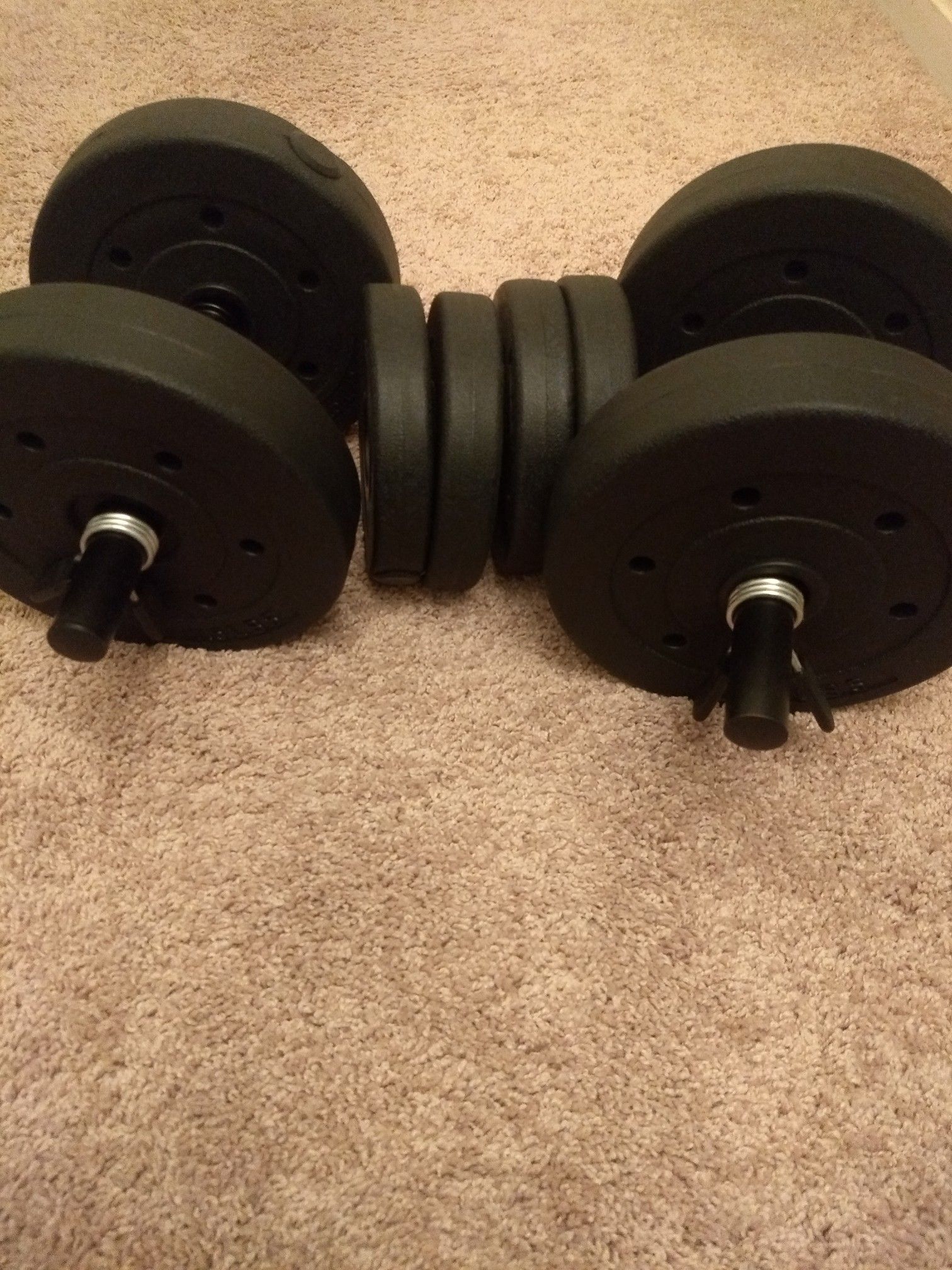 40 lb dumbbells, not used 😁