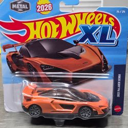 2026 Hot Wheels XL 2022 McLaren Senna Orange Metal 14/24