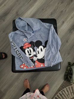 Cropped Hoodie Minnie & Mickey-Girls