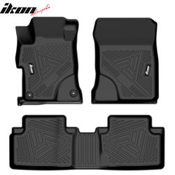 Fits 2012-2015 Honda Civic Sedan Anti-Slip Floor Mats All Weather TPE Carpets 3PCS