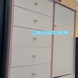 White Pink Wardrobe Closet Ropero Nuevo Armoire New 