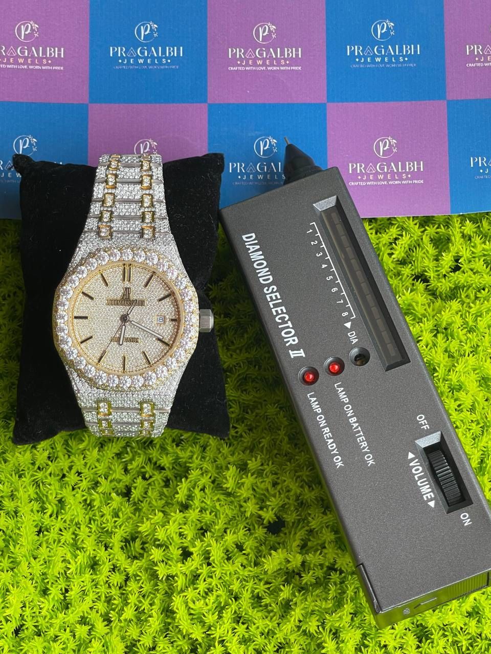 Two Tone AP Moissanite Watch