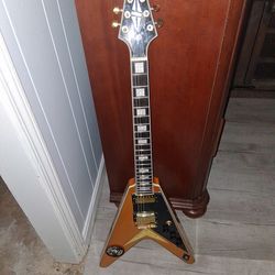 Flying v gold sparkle custom