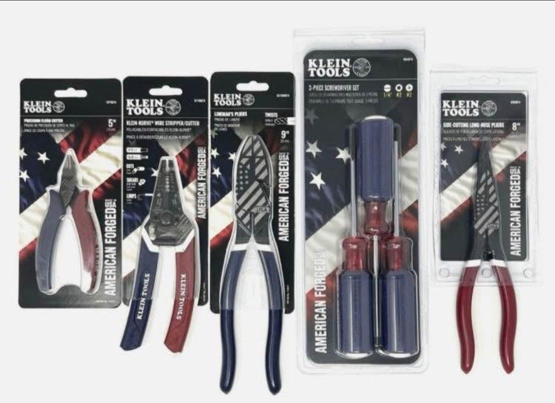 Rare Limited Edition Klein Tools “AMERICAN FORGED”  Full Bundle Set