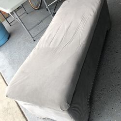 Grey Ottoman Bench