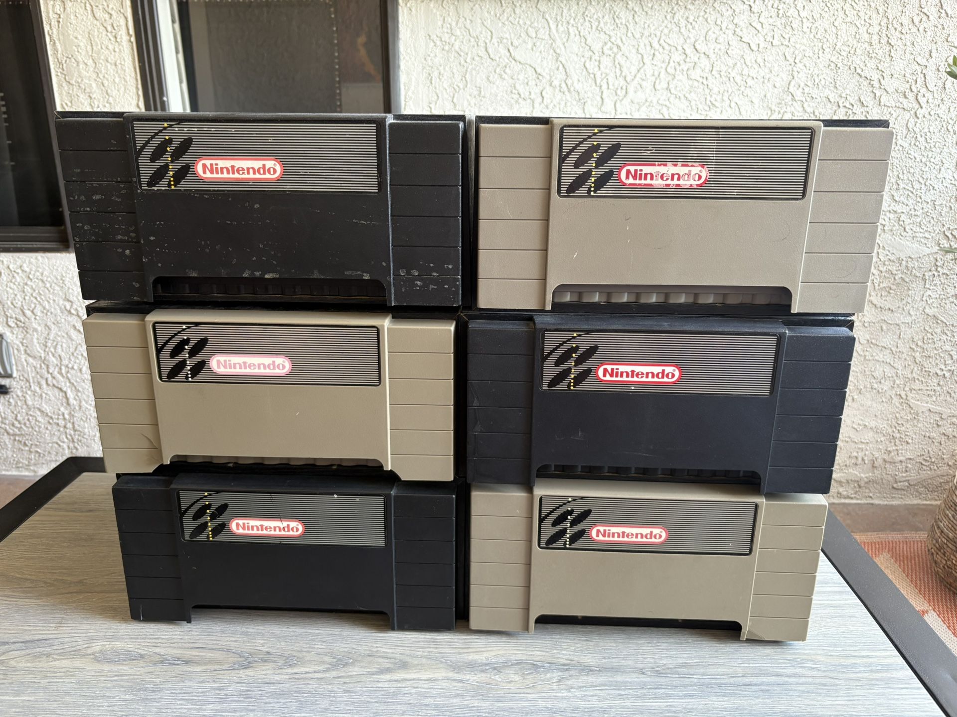 Vintage Super Nintendo SNES Storage Cases Each Hold 24 Games