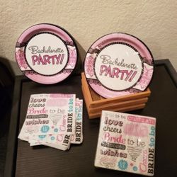 Bridal & Bachelorette party Plates & Napkins