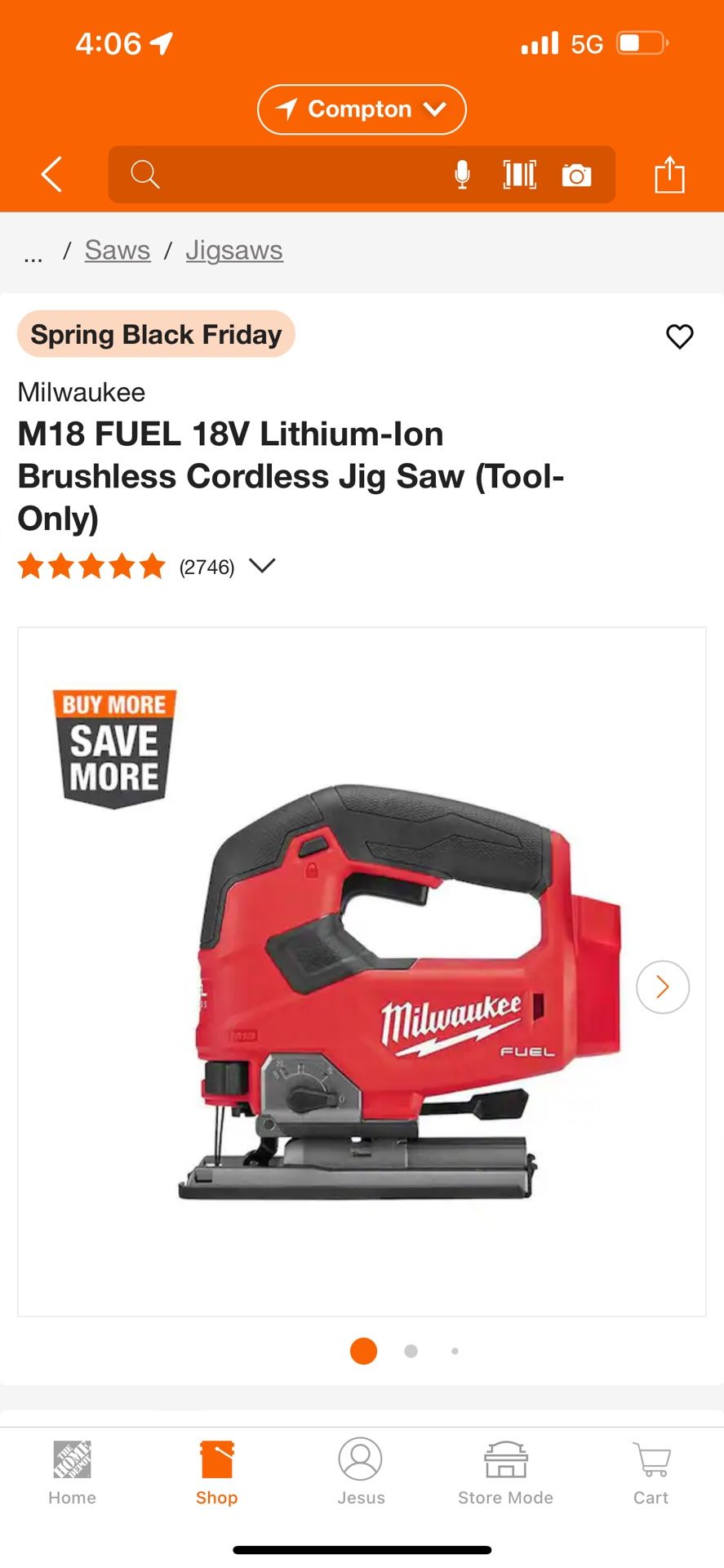 Brand New Milwaukee Jig Saw M18