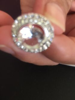 earrings cubic zirconia new never used