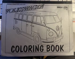 Vintage Volkswagen’s : Coloring book 
