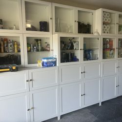 Garage Storage, Storage Unit, Organizer, Glass Door Cabinets, Large Storage