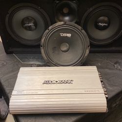 8”skar Chuchero With Extra Da 18 8” Mid 3000watt Audiobank Amp
