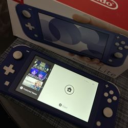 Nintendo Switch Lite Blue w/  Super Smash Bros 