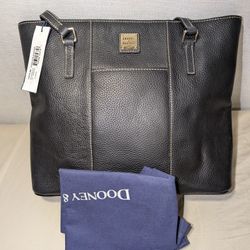 Black Dooney & Bourke Pebble Grain Small Lexington Shopper