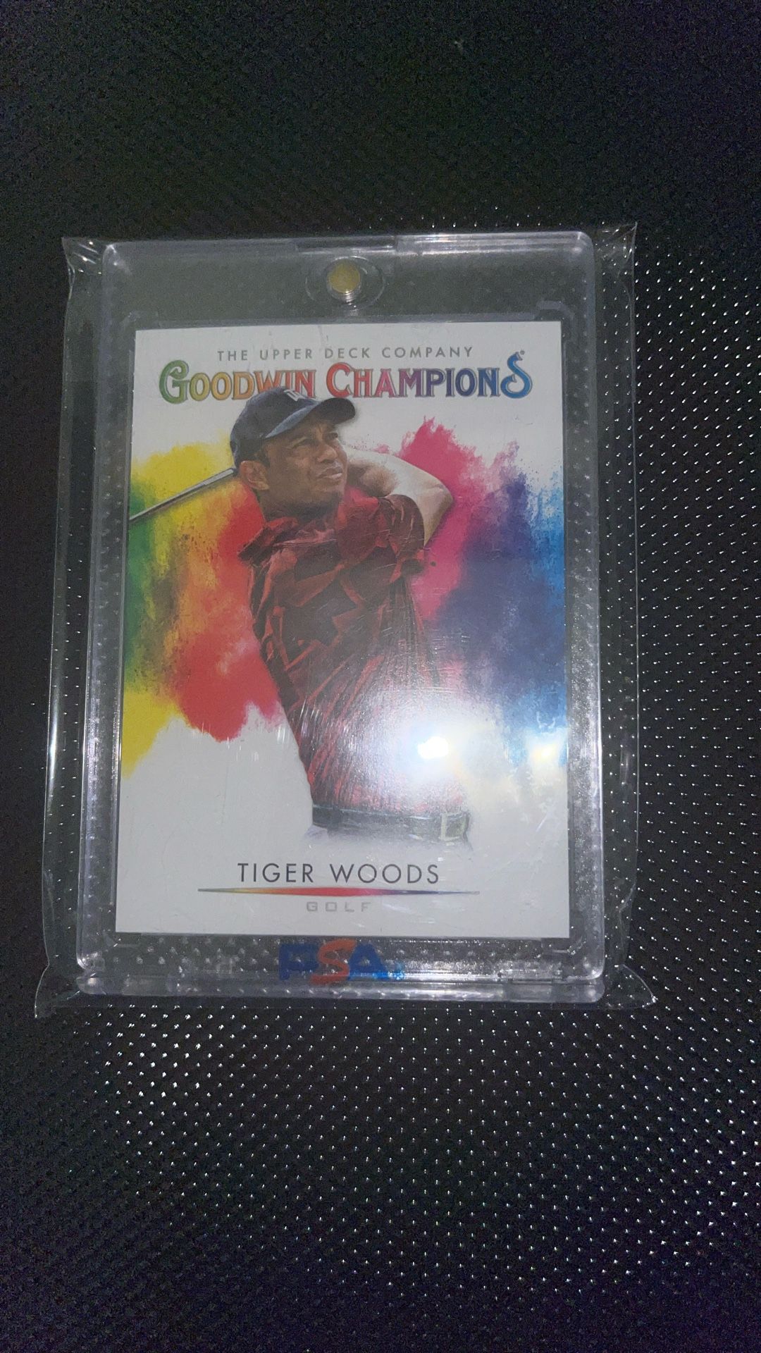 2021 Upper Deck Ssp Tiger Woods Colorblast Super Rare!