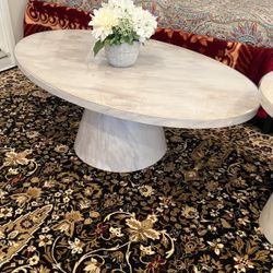 Brand New Marble  Faux Coffee Table Set