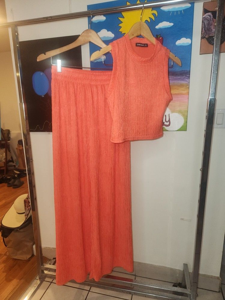 Coral 2 Piece Pant Set