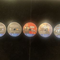 *UNTESTED*Sony PlayStation 4 PS4 Game Lot(5 Games)JUMP FORCE WATCHDOGS DAYS GONE(Post Nintendo Era)
