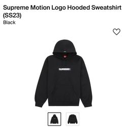 Supreme Motion Logo Hooded Sweatshirt Brand New