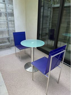 High-end Designer Adelphi Chair and Go-Go Inox Table