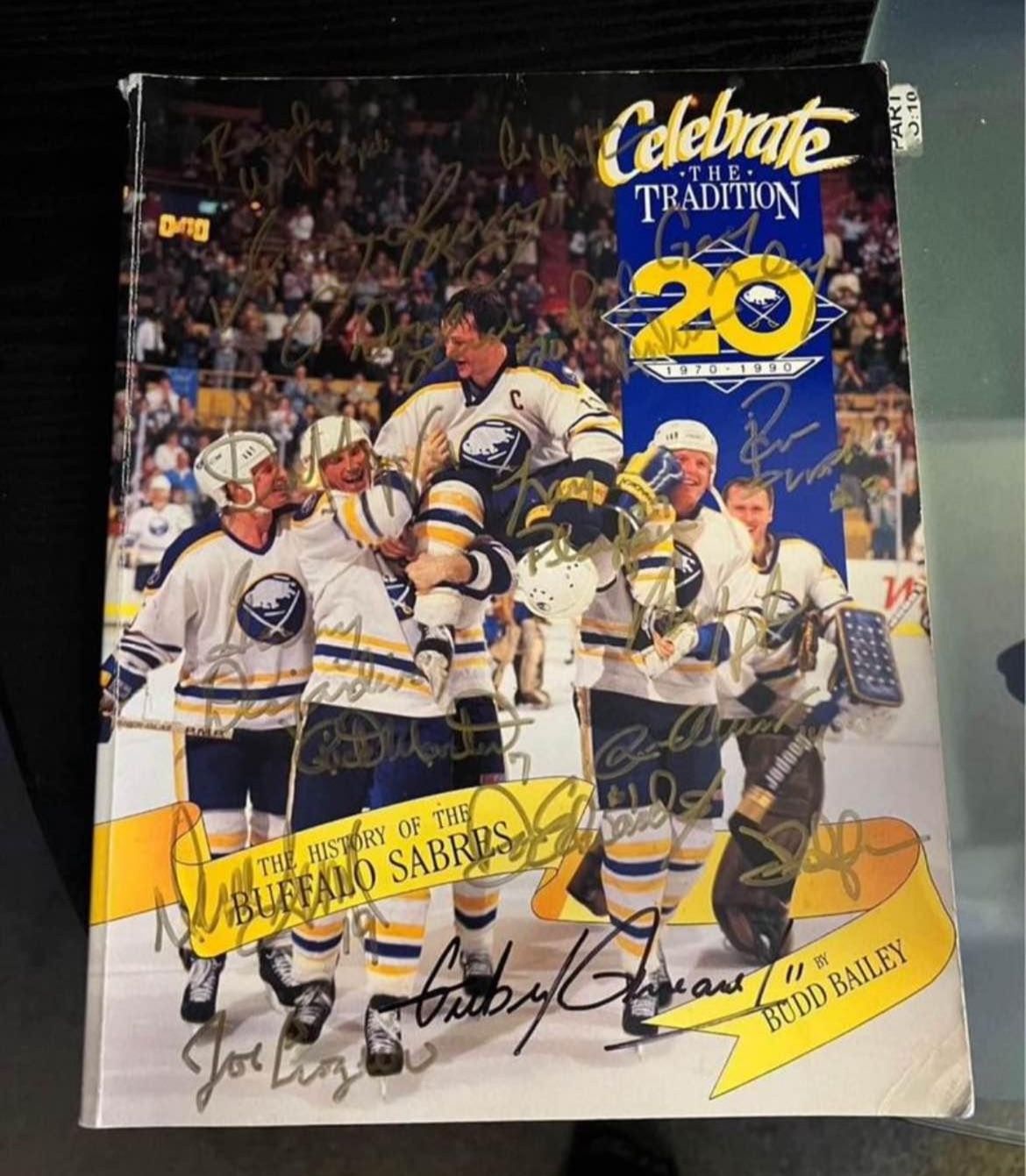 Buffalo Sabres 20th Anniv Signed Semi Head Cover