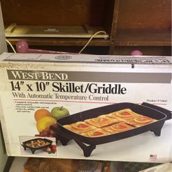 New 14”x10” Skillet Griddle 40 Dollars New Toilet Support Rail 