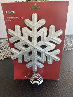 New Snowflake Christmas Tree Topper 